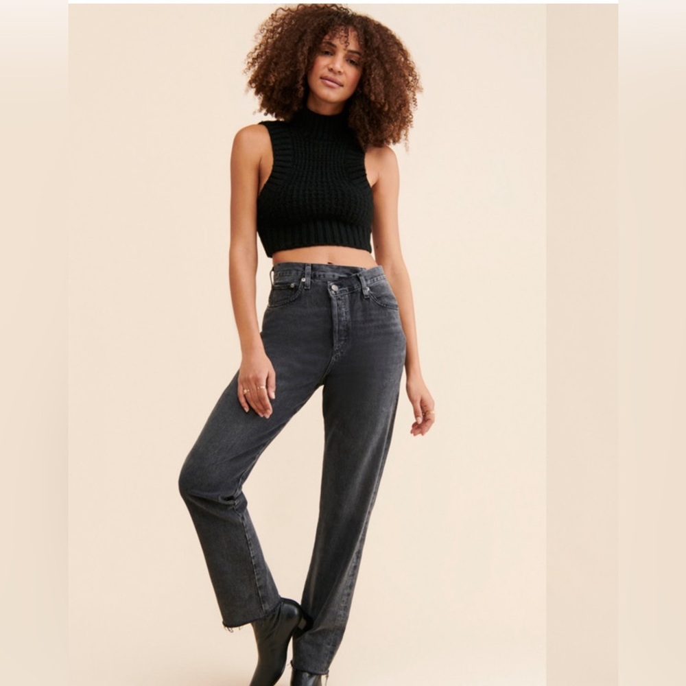 AGOLDE High-Rise Criss Cross Jeans